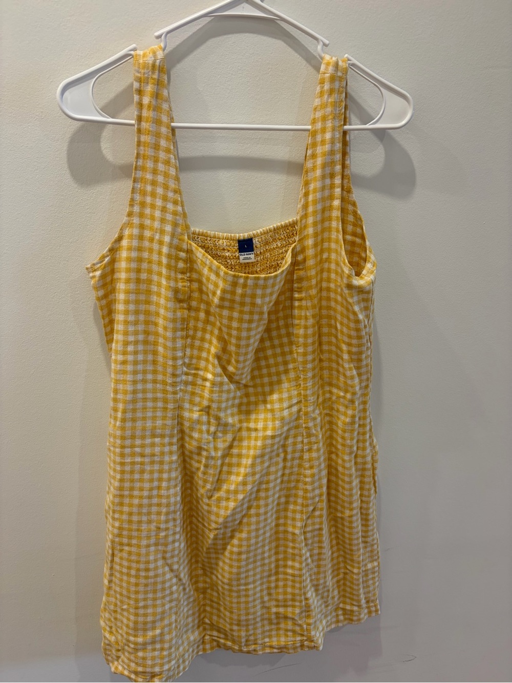 Old Navy Yellow Gingham Dress